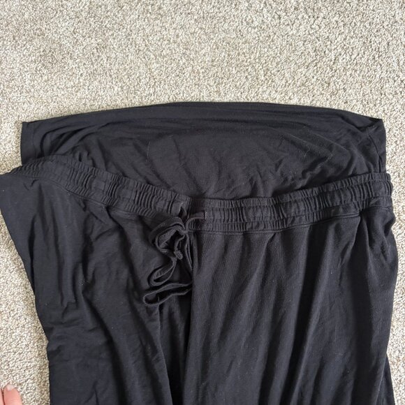 Thyme Maternity Black Jogging  Lounge Pants Size XXL Plus Pregnancy - Picture 6 of 8